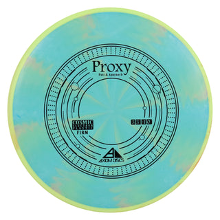 Axiom Disc Golf Cosmic Electron Proxy Firm Putter 3/3/-1/0.5 Aqua/Yellow 171 grams