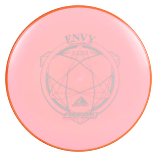 Axiom Disc Golf Fission Envy Putter 3/3/0/2 Pink/Orange Red 152 grams