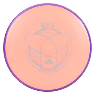 Axiom Disc Golf Fission Hex Midrange 5/5.5/-1/1 Peach/Purple 152 grams