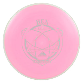 Axiom Disc Golf Fission Hex Midrange 5/5.5/-1/1 Pink/White 154 grams