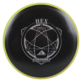 Axiom Disc Golf Fission Hex Midrange 5/5.5/-1/1 Black/Yellow Red 164 grams
