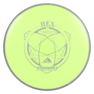 Axiom Disc Golf Fission Hex Midrange 5/5.5/-1/1 DayGlo/Grey 173 grams