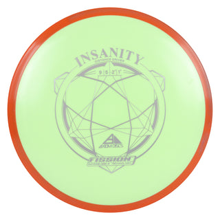 Axiom Disc Golf Fission Insanity Distance Driver 9/5/-2/1.5 Lime/Orange 153 grams