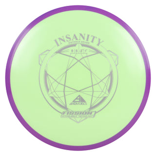 Axiom Disc Golf Fission Insanity Distance Driver 9/5/-2/1.5 Lime/Purple 149 grams