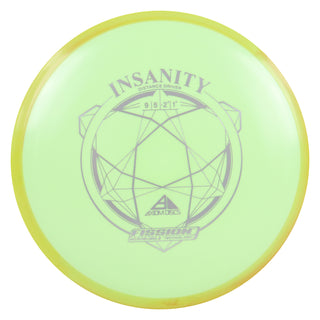 Axiom Disc Golf Fission Insanity Distance Driver 9/5/-2/1.5 Lime/Yellow Orange 149 grams