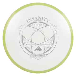 Axiom Disc Golf Fission Insanity Distance Driver 9/5/-2/1.5 White/Sage 164 grams