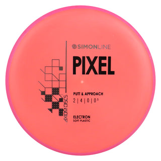 Axiom Disc Golf Simon Line Electron Soft Lizotte Pixel Putter 2/4/0/0.5 Red/Pink 165 grams
