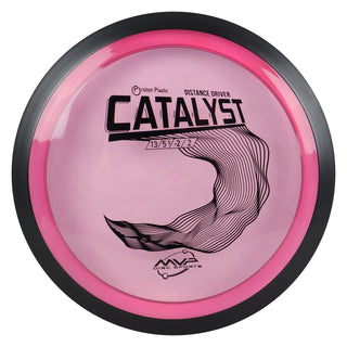 MVP Disc Golf Proton Catalyst Distance Driver 13/5.5/-2/2 Clear Pink 167 grams