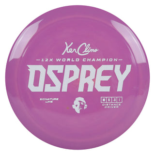 Climo Disc Golf Signature Line Osprey Distance Driver 10/6/-3/1 Purple/White 168 grams