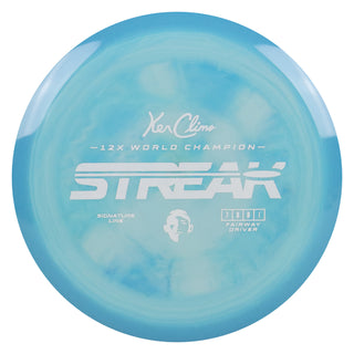 Climo Disc Golf Signature Line Streak Fairway Driver 7/5/0/1 Sky Blue/White 167 grams