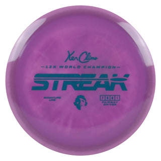 Climo Disc Golf Signature Line Streak Fairway Driver 7/5/0/1 Plum/Forest Green 170 grams