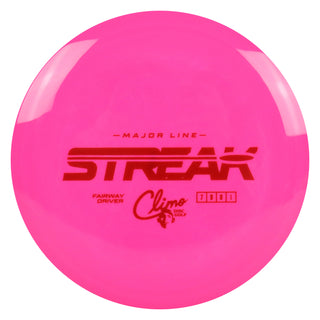 Climo Disc Golf Major Line Streak Fairway Driver 7/5/0/1 Pink/Maroon 158 grams