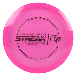 Climo Disc Golf Victory Line Streak Fairway Driver 7/5/0/1 Pink/Lavender Holo 163 grams