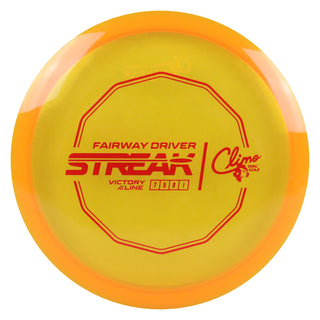 Climo Disc Golf Victory Line Streak Fairway Driver 7/5/0/1 Orange/Red 173 grams