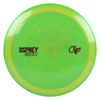 Climo Disc Golf LE Special Blend Osprey Distance Driver 10/6/-3/1 Lime Yellow/Black 171 grams