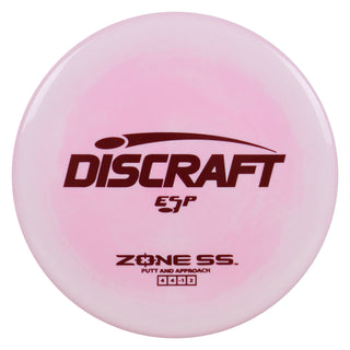 Discraft Disc Golf ESP Zone SS Putt and Approach 4/4/-1/2 Light Pink/Maroon 167-169g