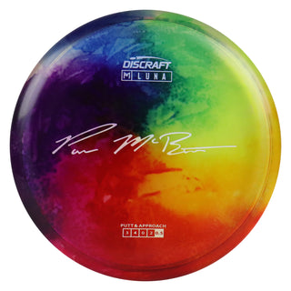 Discraft Disc Golf Paul McBeth Z Line Fly Dye Luna Putter 3/4/0/2 Rainbow/White 173-174g