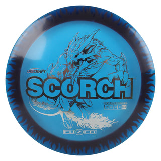 Discraft Disc Golf FuZed Line Scorch with Flame Pattern Distance Driver 11/6/-2/2 Navy with Red Flame/Silver 170-172g