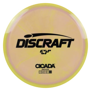 Discraft Disc Golf ESP Cicada Fairway Driver 7/6/-1/1 Yellow Purple/Black 170-172g