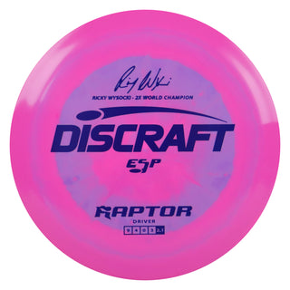 Discraft Disc Golf Ricky Wysocki Signature Series ESP Raptor Driver 9/4/0/3 Dark Pink/Purple 173-174g