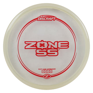 Discraft Disc Golf Z Line Zone SS Putter 4/4/-1/2 Red/Green 170-172g Clear/Red 173-174g