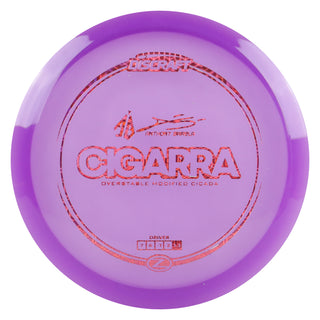 Discraft Disc Golf Anthony Barela Signature Series Z Line Cigarra Driver 7/6/-1/2 Purple/Magenta Hexagons 174g