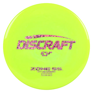 Discraft Disc Golf ESP Zone SS Putt and Approach 4/4/-1/2 Lime/Hearts 173-174g