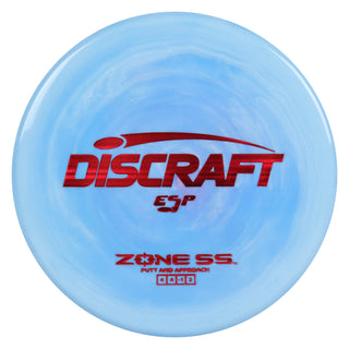 Discraft Disc Golf ESP Zone SS Putt and Approach 4/4/-1/2 Sky Blue/Red Lines 173-174g