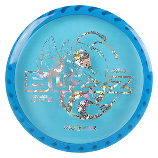 Discraft Disc Golf Fuzed Line Buzzz with Saw Pattern Midrange 5/4/-1/1 Blue with Blue Saw/Buzzz Holo 170-172g