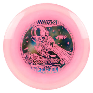 Innova Disc Golf Team Champion Series Holly Finley Halo Champion Roadrunner 9/5/-4/1 White Pink/Blue Metallic 171 grams