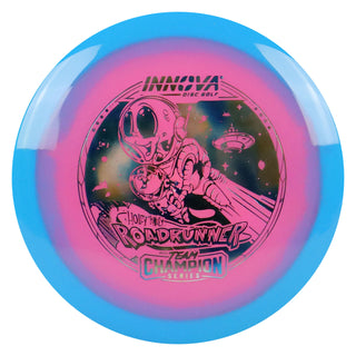 Innova Disc Golf Team Champion Series Holly Finley Halo Champion Roadrunner 9/5/-4/1 Blue Pink/Blue Metallic 171 grams