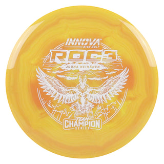 Innova Disc Golf Team Champion Series Joona Heinanen Star Roc3 5/4/0/3 Mango Swirl/White 180 grams