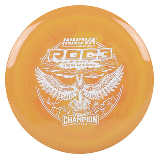 Innova Disc Golf Team Champion Series Joona Heinanen Star Roc3 5/4/0/3 Orange Swirl/White 180 grams