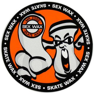 Mr. Zoggs SEX WAX STICKER 3" SKATE WAX ORANGE