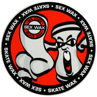 Mr. Zoggs SEX WAX STICKER 3" SKATE WAX RED