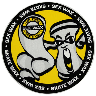 Mr. Zoggs SEX WAX STICKER 3" SKATE WAX YELLOW