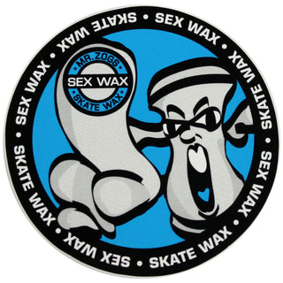 Mr. Zoggs SEX WAX STICKER 3" SKATE WAX BLUE