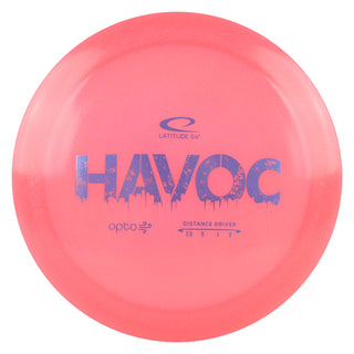 Latitude 64 Disc Golf Opto Air Havoc Distance Driver 13/5/-1/3 Pink/Lavender 159 grams