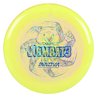 Innova Disc Golf Halo Star Wombat3 Midrange 5/6/-1/0 Yellow/Blue Waves 156 grams