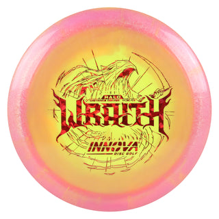 Innova Disc Golf Halo Star Wraith Distance Driver 11/5/-1/3 Pink Yellow/Red Shatter 145 grams