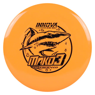 Innova Disc Golf Star Mako3 Midrange Disc 5/5/0/0 Orange/Black 169 grams
