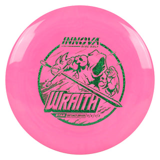 Innova Disc Golf Star Wraith Distance Driver 11/5/-1/3 Pink/Green Shimmer 172 grams