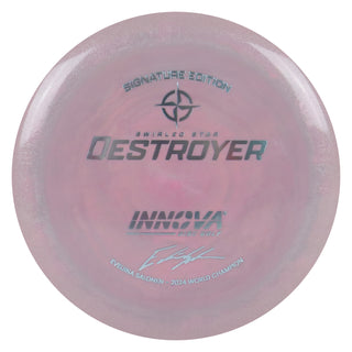 Innova Disc Golf Evelina Salonen 2024 World Champion Swirled Star Destroyer Distance Driver 12/5/-1/3 Blush Grey/Slate 157 grams