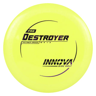 Innova Disc Golf Pro Destroyer Distance Driver 12/5/-1/3 Yellow/Purple 162 grams