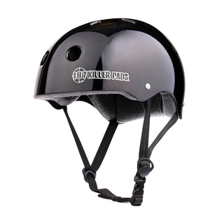187 Skateboard Helmet Pro Skate w/ Sweatsaver Liner Gloss Black Size M