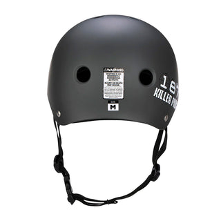 187 Skateboard Helmet Pro Skate w/ Sweatsaver Liner Charcoal Size S