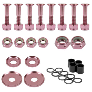 Dime Bag Skateboard Truck 1" Pink Hardware Refresh Kit with Nuts, Spacers, Washers