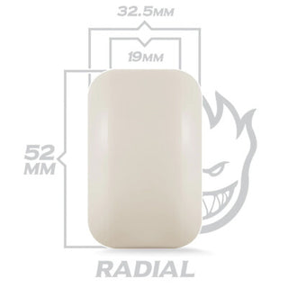 Spitfire Skateboard Wheels 52mm F4 99A Radial Formula Four
