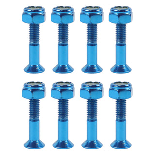 Dime Bag Skateboard Mounting Hardware 1" Phillips Blue Nuts and Bolts