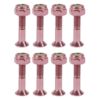 Dime Bag Skateboard Mounting Hardware 1" Phillips Pink Nuts and Bolts